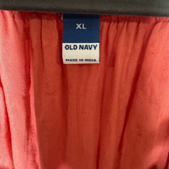 Old Navy Women Babydoll Empire Waist Tiered Maxi Dress Ruffle XL Milkmaid Boho - Picture 6 of 7